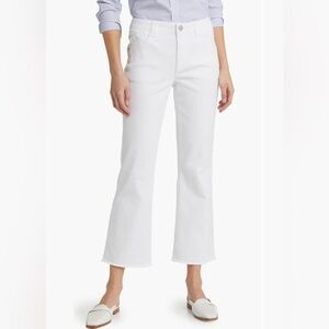 Ab-solution frayed high waist ankle flare jeans